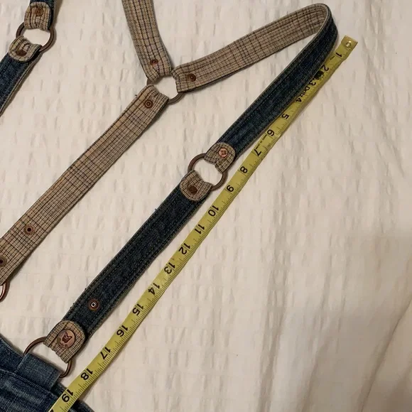 Frankie B hipster suspender jeans Y2K - Picture 8 of 12